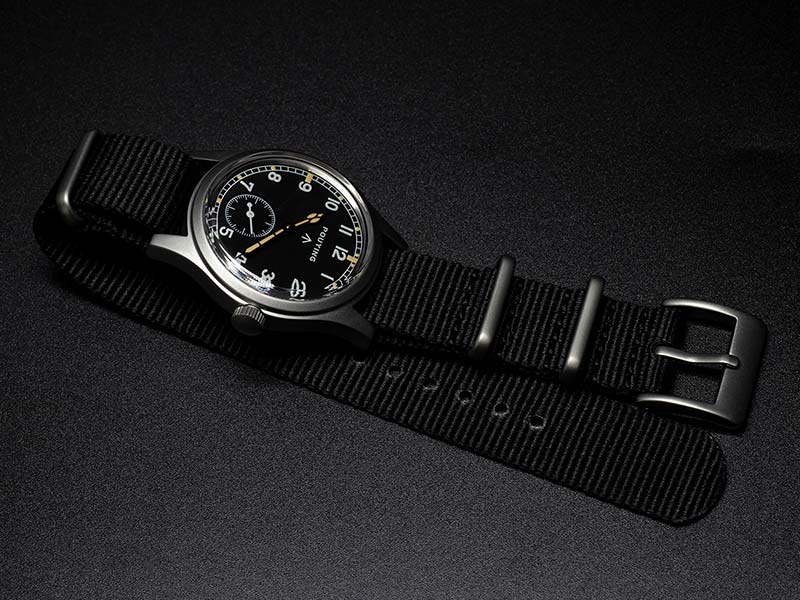 Pouying Dirty Dozen Military Watch black dial 100m