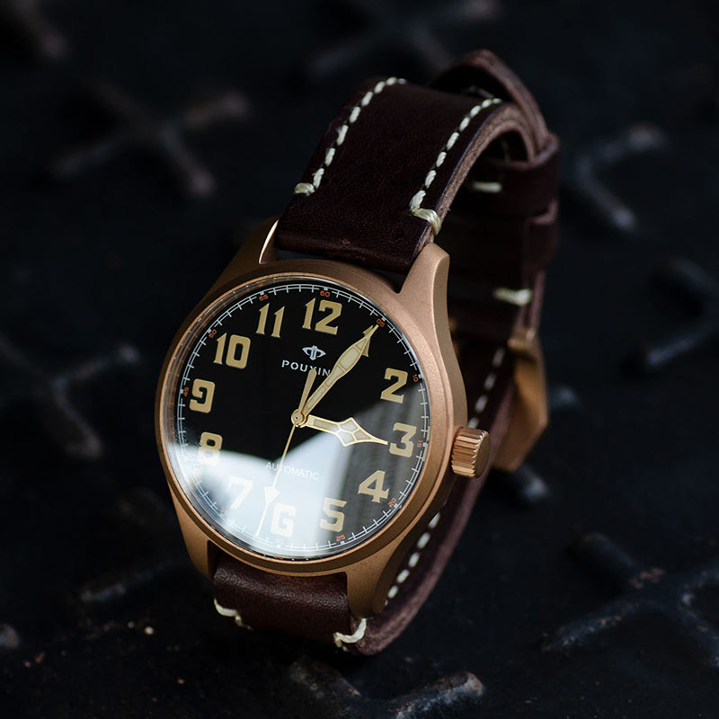 Puresky Pilot Watch 42mm Black