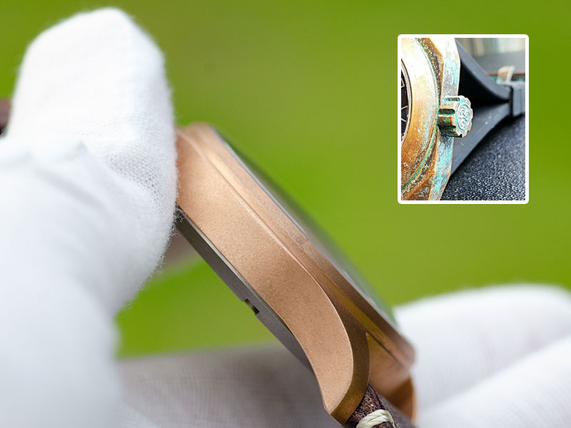 Pouying Puresky pilot watch is a classic bronze watch with automatic movement