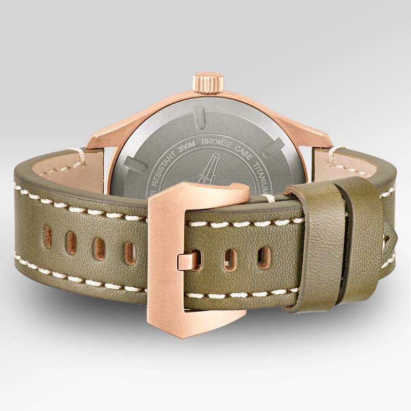 Puresky Pilot Watch Bronze Blue