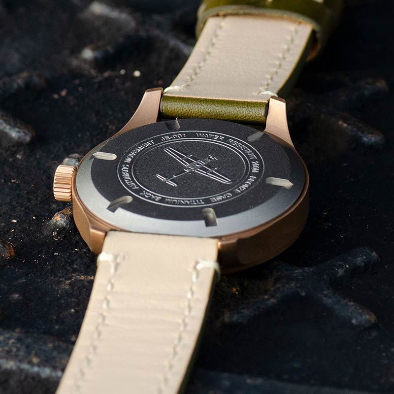 Puresky Pilot Watch Bronze Blue