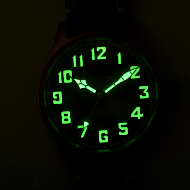 Puresky Pilot Watch 20ATM Brown