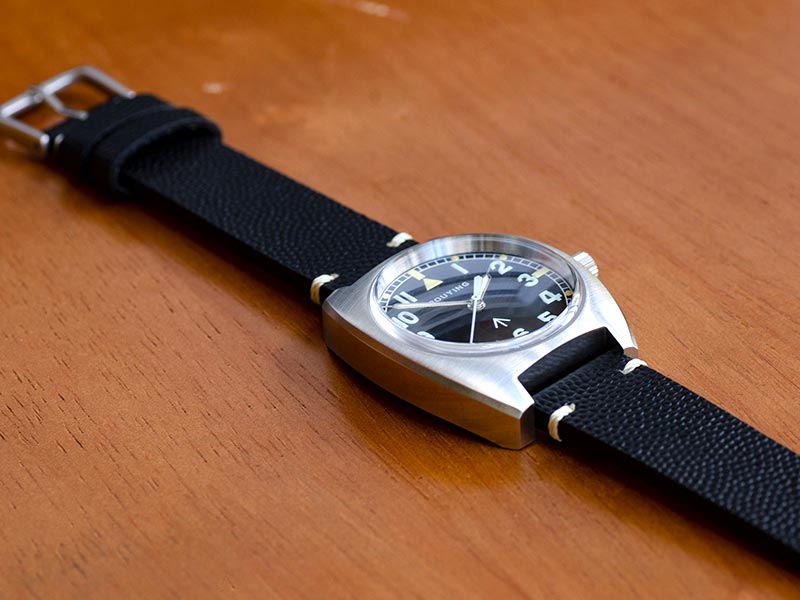 Pouying genuine leather watch straps