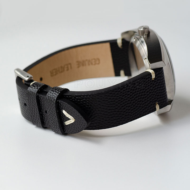 Italian Cowhide Watch Band Genuine Leather Watch Strap Retro Style 18mm