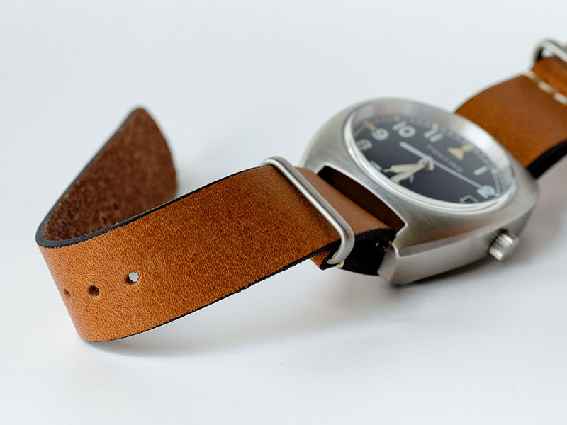 High-quality and soft Italian genuine leather watchband